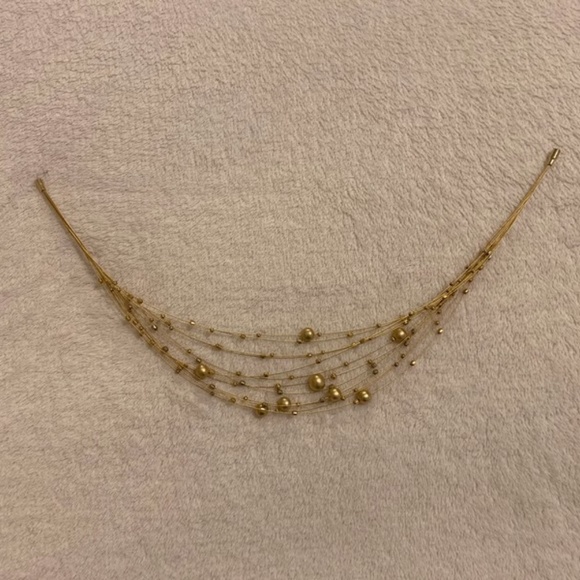 Gold Orb Chocker Necklace - Picture 4 of 5